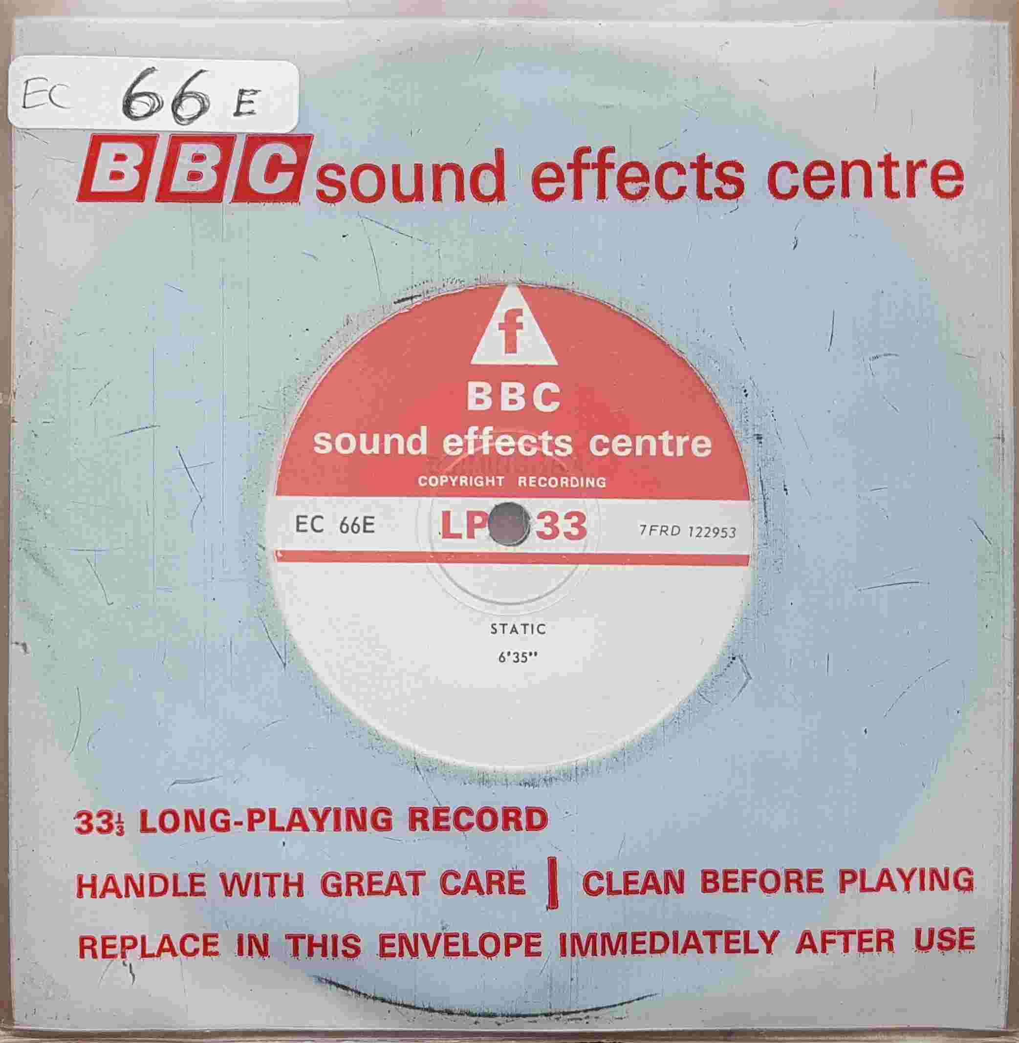 Picture of EC 66E Static by artist Not registered from the BBC records and Tapes library